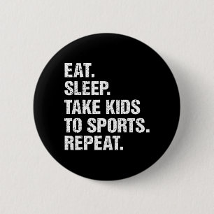 Badge Rond 5 Cm Cadeau vintage Mange Sommeil Prendre les enfants a