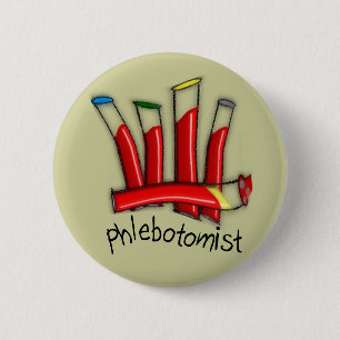 Badge Rond 5 Cm Cadeaux Artsy de conception de tubes de sang de