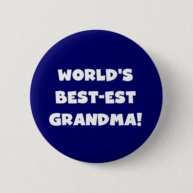 Badge Rond 5 Cm Cadeaux blancs des textes de grand-maman du (Devant)