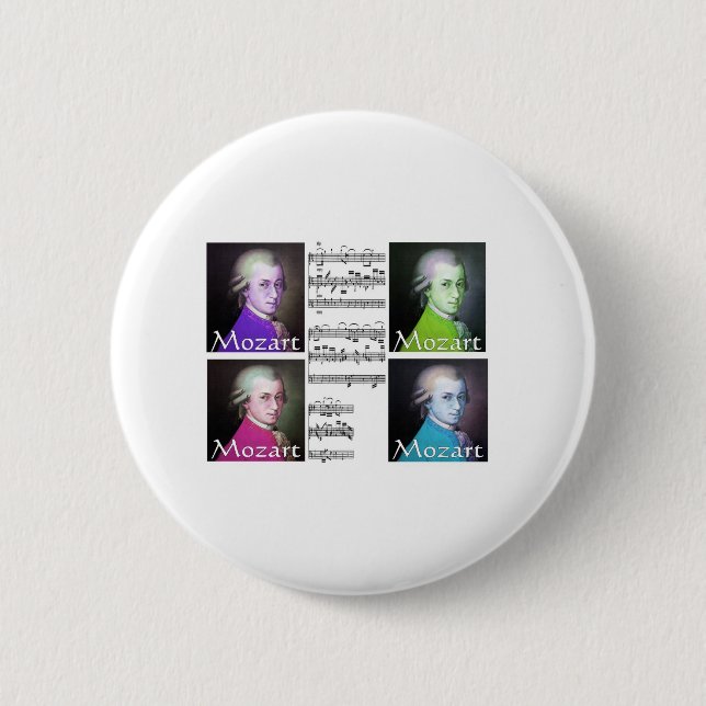 Badge Rond 5 Cm Cadeaux d'amants de Mozart (Devant)