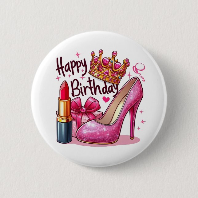Badge Rond 5 Cm Cadeaux d'anniversaire Cadeaux  (Devant)