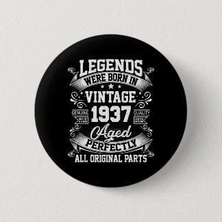 Badge Rond 5 Cm Cadeaux d'anniversaire vintage 90 Hommes Femmes 90