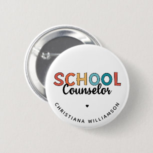 Badge Rond 5 Cm Cadeaux d'appréciation du conseiller scolaire pers