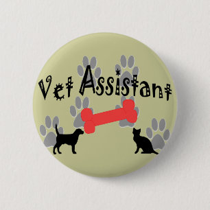 Badge Rond 5 Cm Cadeaux d'assistant de vétérinaire