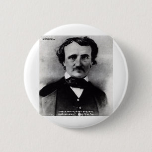 Badge Rond 5 Cm Cadeaux de citation d'amour d'Edgar Allan Poe "Ple
