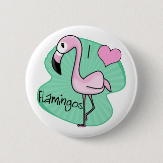 Badge Rond 5 Cm Cadeaux de Flamant rose de Kawaii