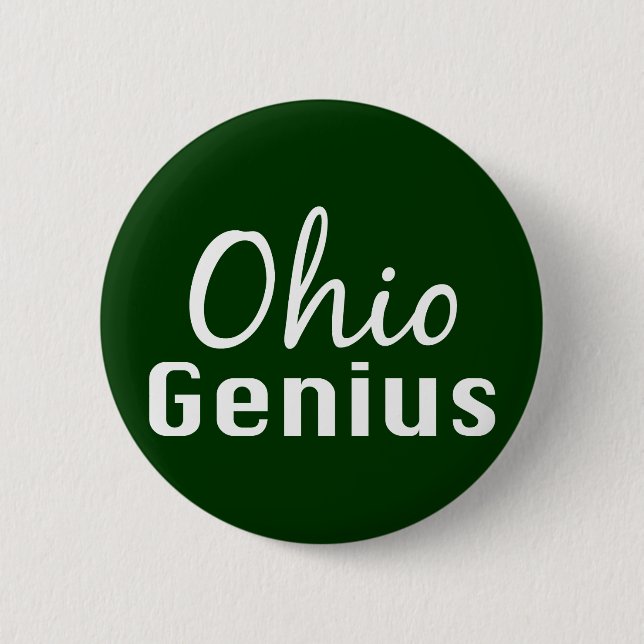 Badge Rond 5 Cm Cadeaux de génie de l'Ohio (Devant)