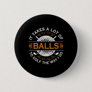 Badge Rond 5 Cm Cadeaux de golf pour hommes golfeurs avec une phra