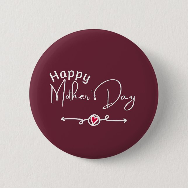 Badge Rond 5 Cm Cadeaux de la Fête des mères (Devant)