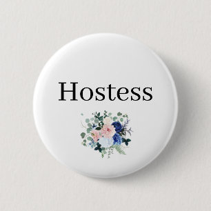 Badge Rond 5 Cm Cadeaux de mariage rose de l'hôtesse Fête de maria
