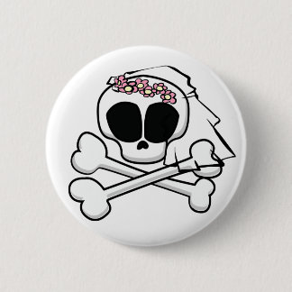 Badge Rond 5 Cm Cadeaux de mariée crâne