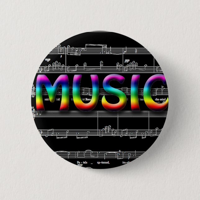 Badge Rond 5 Cm Cadeaux de musique ! (Devant)