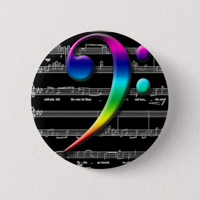 Badge Rond 5 Cm Cadeaux de musique (Devant)