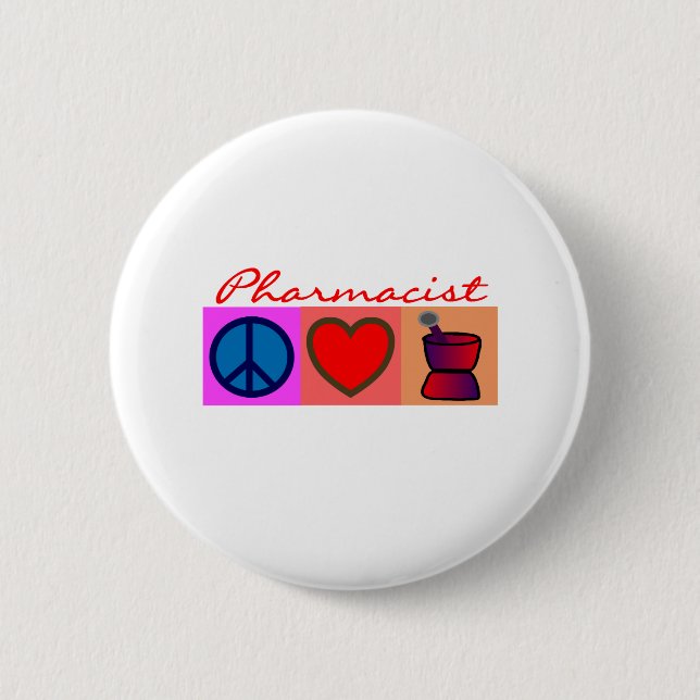Badge Rond 5 Cm Cadeaux de pharmacien (Devant)