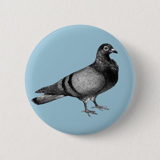 Badge Rond 5 Cm Cadeaux de pigeon vintage (Devant)