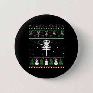 Badge Rond 5 Cm Cadeaux de pyjama de pull de Noël moche de Disc Go