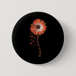 Badge Rond 5 Cm Cadeaux de sensibilisation à la leucémie à fleur d