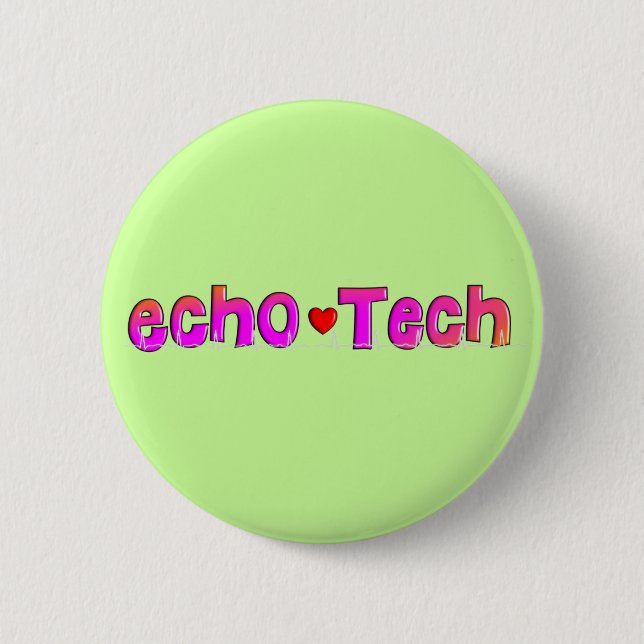 Badge Rond 5 Cm Cadeaux de technologie d'écho (technologie (Devant)
