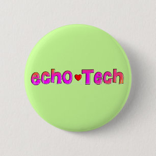 Badge Rond 5 Cm Cadeaux de technologie d'écho (technologie
