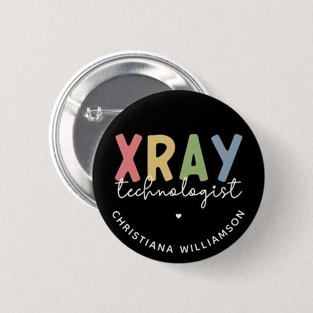 Badge Rond 5 Cm Cadeaux de technologie X-ray (Devant & derrière)