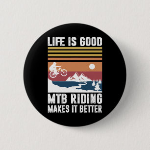 Badge Rond 5 Cm Cadeaux De VTT Pour Hommes Femmes Mtb Le Rend Meil