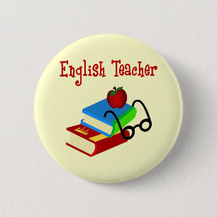 Badge Rond 5 Cm Cadeaux d'enseignant anglais