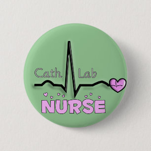 Badge Rond 5 Cm Cadeaux d'infirmière de laboratoire de cathédral
