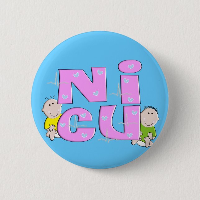 Badge Rond 5 Cm Cadeaux d'infirmière de NICU (Devant)