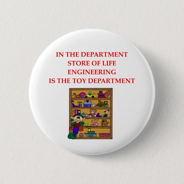 Badge Rond 5 Cm Cadeaux d'INGÉNIERIE (Devant)