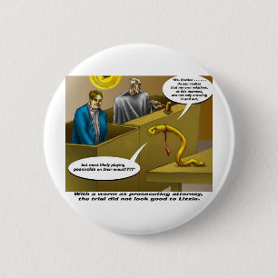 Badge Rond 5 Cm Cadeaux drôles de dessin animé du procès de Lizzie