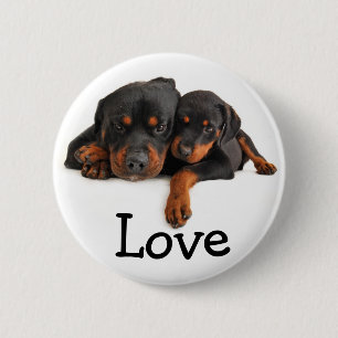 Badge Rond 5 Cm Cadeaux drôles pour amateurs de chiots Rottweiler