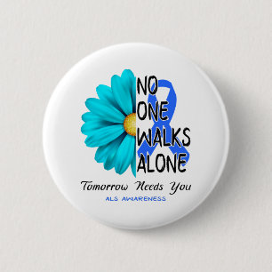 Badge Rond 5 Cm Cadeaux du ruban du Mois de sensibilisation à la 