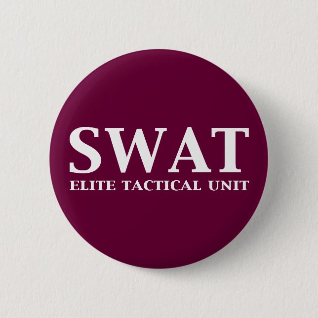 Badge Rond 5 Cm Cadeaux d'unité tactique SWAT Elite (Devant)