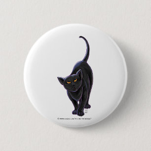 Badge Rond 5 Cm Cadeaux et accessoires de chat noir