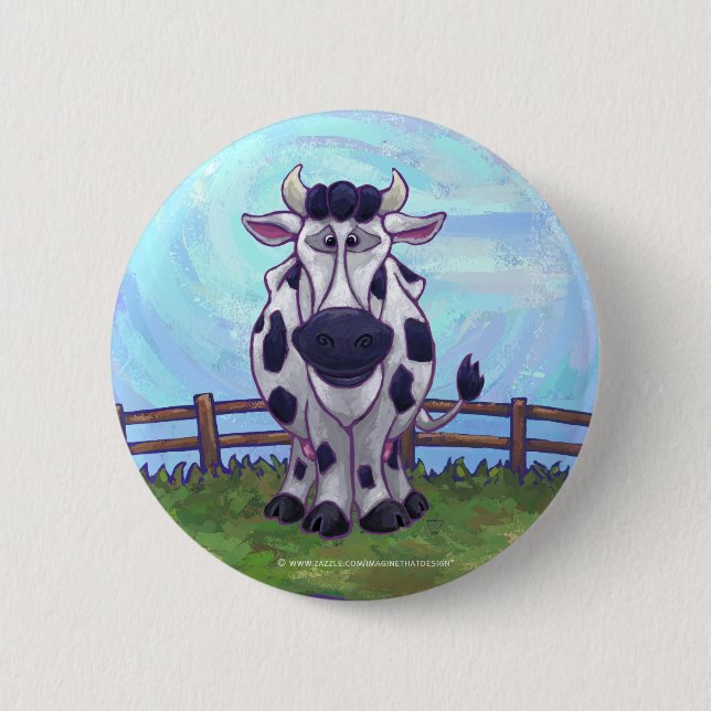 Badge Rond 5 Cm Cadeaux et accessoires de vache (Devant)