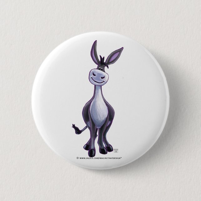 Badge Rond 5 Cm Cadeaux et accessoires Donkey (Devant)