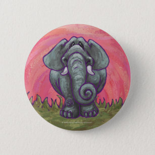 Badge Rond 5 Cm Cadeaux et accessoires éléphants