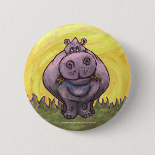 Badge Rond 5 Cm Cadeaux et accessoires Hippopotamus