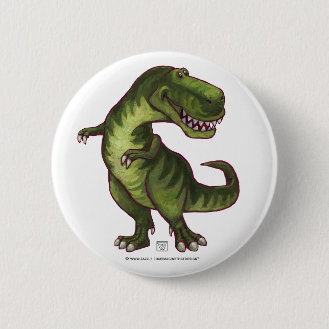 Badge Rond 5 Cm Cadeaux et accessoires Tyrannosaurus (Devant)