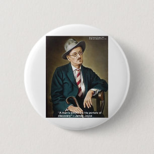 Badge Rond 5 Cm Cadeaux et Cartes de Citation James Joyce "Erreurs