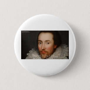 Badge Rond 5 Cm Cadeaux et T-shirts de sagesse de Shakespeare "Ami