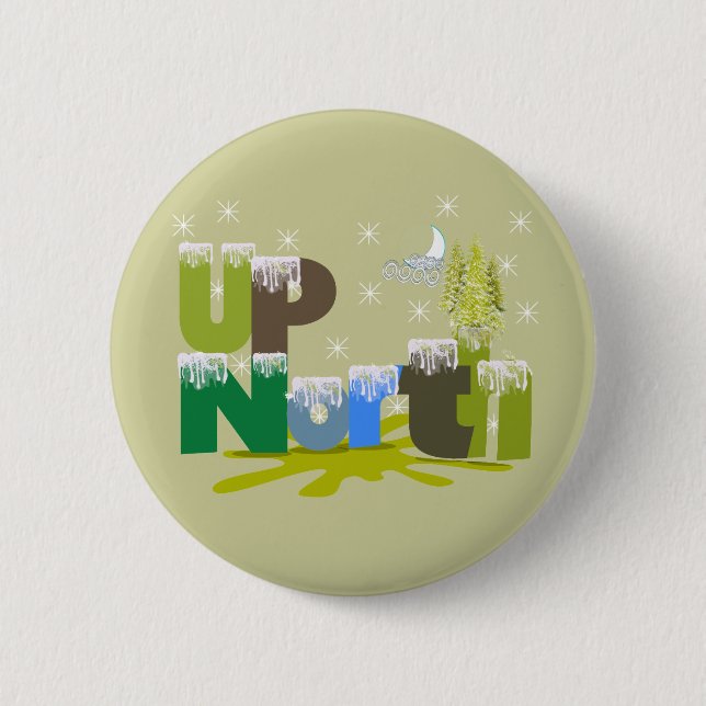 Badge Rond 5 Cm Cadeaux et vêtements UpNorth (Devant)