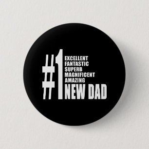 Badge Rond 5 Cm Cadeaux frais pour de nouveaux papas : Nouveau