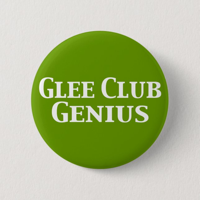 Badge Rond 5 Cm Cadeaux Glee Club Genius (Devant)