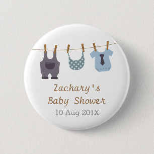 Badge Rond 5 Cm Cadeaux modernes de douche de bébé de vêtements