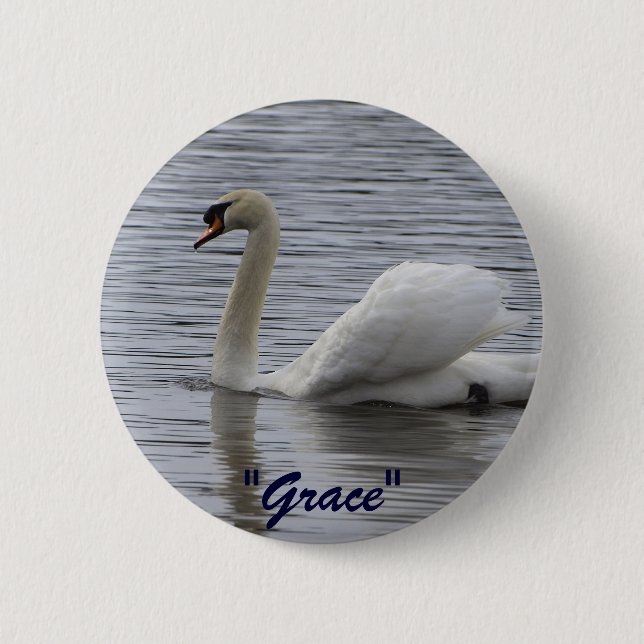 Badge Rond 5 Cm Cadeaux Motivationnels Swan (Devant)