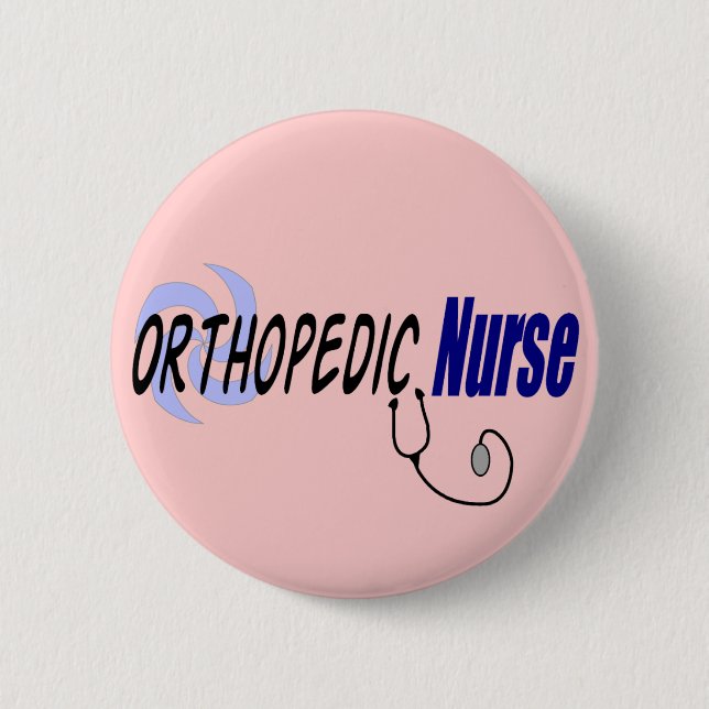 Badge Rond 5 Cm Cadeaux orthopédiques d'infirmière (Devant)