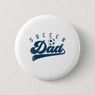 Badge Rond 5 Cm Cadeaux Papa Foot pour la Fête des Pères