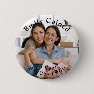Badge Rond 5 Cm Cadeaux personnalisés de fête d'anniversaire heure