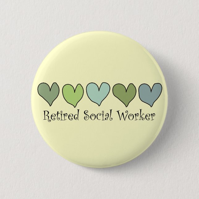Badge Rond 5 Cm Cadeaux retirés d'assistant social (Devant)